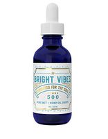 Pure Hemp-Oil and MCT Oil Drops 500mg - Zero THC CBD Cannabidiol - Best Hemp Oil for Anxiety :: Sleep, Inflammation, Back Pain Relief - Bright Vibes Terpene Formula