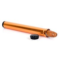 New Aluminium Alloy Metal 1 Finger Cigar Tube Holder Case Humidor (Gold)