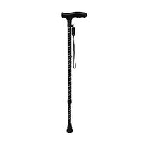 Cane 300 lbs Walking Sticking for Men & Women - Collapsible, Lightweight, Height Adjustable Crutches Portable Walking Cane Mobility Aid Black