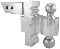 RAPID HITCH 3410-25 | Andersen Hitches | Adjustable Ball Mount | 6 Inch Drop/Rise | Adjust RAPIDLY-Pull Pin, Adjust, Slip Pin Back! | Includes 2"+2-5/16" Plated Steel Dual Ball | Fits 2-1/2" Receiver