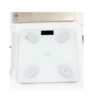 TIZHONG Smart Body Fat Scale, Bathroom Bluetooth Digital Weight Scale Tracks Compositions Analyzer, (Color : White)
