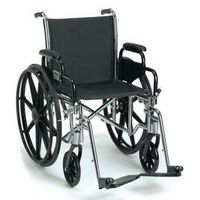 Guardian Easy Care 3000 Lightweight Wheelchair 16"W, Removable Desk Arms, Swingaway Footrests