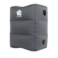 Travel foot rest pillow - Inflatable foot rest for air travel set - travel footrest for airplane, inflatable travel pillow for airplanes, airplane travel accessories, eye mask for travellers & kids