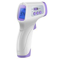 Non-Contact Forehead Thermometer Gun, Baby Ear Body Basal Thermometer with LCD Display Fever Alert Temperature Memory for Kid Adult Family Use