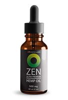 Zen Hemp Oil Premium 500mg 60ml (2oz) - Natural Pain Reliever, Minimizes Epileptic Seizures, Cure for Anxiety, Prevents Social Recognition Deficit | Made in The USA