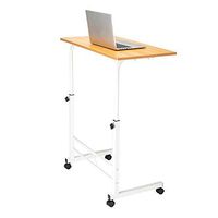 Days Overbed Table with Castors, Portable Mobile Desk, Adjustable Height (0.68-1M) for Use with Chairs and Beds in Hospitals and Home