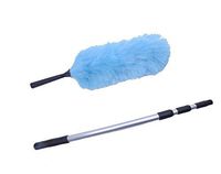 Electrostatic Duster with 3 sections extension pole New Blue