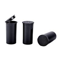 Loud Lock - Pop Top Dram Bottles - (Black)- Packaging Supplies - 13 Dram - 315 Per Case -(2.75" Deep X 1.26" Wide) - Dry Herb Containers - Child Resistant Smell Proof Container - Pill Vials - Rx Vial