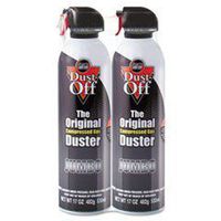** Disposable Compressed Gas Duster, 2 17oz Cans/Pack **