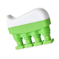 Jiecikou Finger Strengthener - Guitar Digit Exerciser - Hand Grip Workout Equipment for Musician, Rock Climbing and Therapy Green