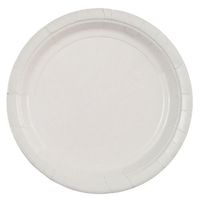 Party Dimensions 70872 24 Count Paper Plate, 7-Inch, White