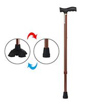 cane Walking Stick Crutch Alpenstock Adjustable Non-Slip Portable Aluminum Alloy Seniors Life Travel T Handle