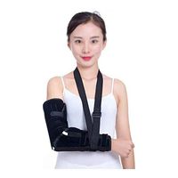 Arm Sling， Shoulder Immobilizer Adjustable Straps Breathable Comfortable Shoulder Slings for Rotator Cuff, Dislocated AC Joint, Labrum Tear, Shoulder Pain for Men and Women (Size : M)
