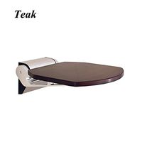JCWANGDEFU Folding Shower Seat Wall Mounted Bathroom Bathtub Safety Stool Chair, Load of 400 lbs, 14"(L)14"(W), teak