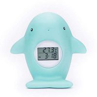 Ugthe Bathroom Accessories Cartoon Whale Digital Electronic Timing Light Alarm Baby Bath Water Thermometer