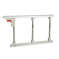 Glzcyoo Foldable Stainless Steel Elderly Bedside Safety Rail Adjustable Bed Rail Guard Safety Side for Home Hospital,Swing Down Assist Handle,Bed Rails for Elderly