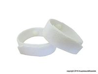Motion Sickness Wristbands (Plain White) Medium/Average Adult Size