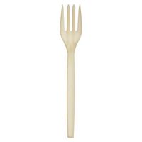 Eco-Products Plantware Renewable and Compostable Fork - 7 inch - Case of 1000
