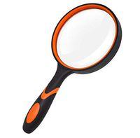Llx Magnifying Glass 3.95"Big Hand 3X Magnifying Glass with Soft Rubber Non-Slip Handle