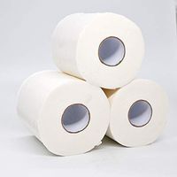 KHFU 10 Rolls White Toilet Paper Tissue 3Ply Paper Towels Tissue Premium Toilet Roll Tissue Napkin (White)