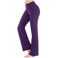 Meikosks Ladies Fitness Sports Leggings Workout Out Pocket Yoga Tights Gym Running Athletic Pants Purple