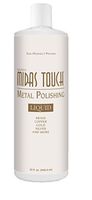 Rolite's Midas Touch Metal Polishing Liquid with Jewelers Rouge for Gold, Brass, Copper, Bronze, Platinum, Pewter, Sterling Silver, 32oz, 1 Pack