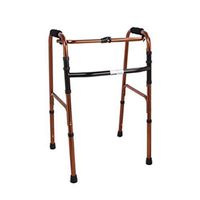 Adult Walker Aluminum Alloy, Walker Portable Four-Corner Crutches Compact Folding Walker for Indoor and Outdoor,A