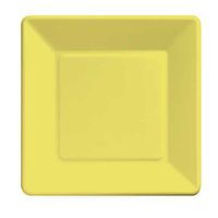 Creative Converting 6.875" Square Paper Luncheon Plates, Mimosa Color, 18-Count Packages (Pack of 5)