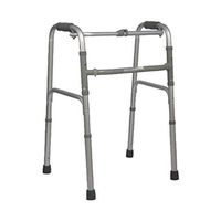 Diry Folding Lightweight Aluminum Alloy Multifunctional Walker Four-Legged Elderly Auxiliary Walker (Color : Gray)