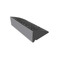 Portable Triangle Pad, Non-Slip Plastic Ramp Pads, Street Service Stair Ramp Supermarket Parking Lot Underground Garage Car Uphill Pad (Size: 49.5 26.5 13cm) (Color : Black)