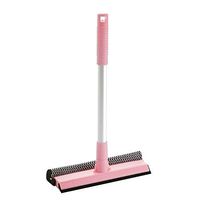 Baiye Window Washer Extractor Telescope Sponge Window washers Cleaning Window Cleaner Shower Wiper Brush Cleaning kit with Aluminum Alloy Handle Long Been Extensible 45-82 cm from