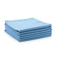 Arkwright Microfiber Suede Glass Cleaning Cloths 6 Pack (16 x 16 in, Blue)