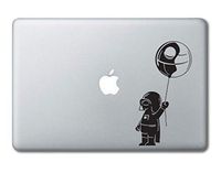 Baby Darth Vader Carrying Death Star Balloon Printed Clear Vinyl Decal Sticker Compatible with Apple MacBook Pro Air 11" 12" 13" 15" All Years Laptop Trackpad Keyboard (13" MacBook (All Models))