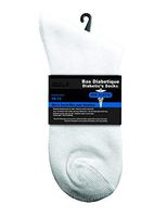 Men's Diabetic Crew Socks, 3-pack - White