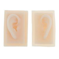 Baosity 1 Pair Life-Size Silicone Human Acupuncture Ear Display Model Medical Study