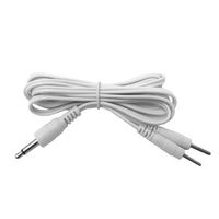2 pcs Pin-Insert Dual-Lead Electrode Wires with 3.5mm Dia. Metal Plug for HealthmateForever Pain Relief Electric Impulse Massager