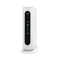 MOTOROLA 8x4 Cable Modem, WHITE Model MB7220, 343 Mbps DOCSIS 3.0, Certified by Comcast XFINITY, Charter Spectrum, Time Warner, Cox, BrightHouse, and More