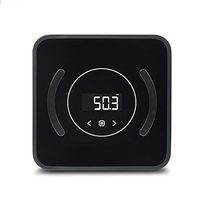 YHML Smart Bluetooth Body Fat Scale, BMI Scale Digital Bathroom Wireless Scale, Body Composition Analyzer with Smartphone App,Black