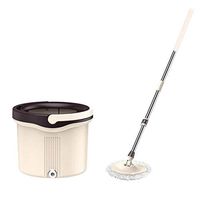 HXF- Rotating mop Hand free mop Wet and dry mop Household mopping mop bucket mop Lightweight (Color : A)
