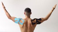SpiderTech - Shoulder Spider - Precut kinesiology Tape - Left Shoulder - Beige