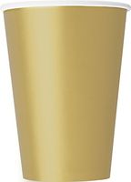12oz Gold Paper Cups, 10ct
