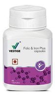 Vestige Folic & Iron Plus 120 Capsules (Pack of 2)