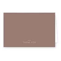 Brown Neutral Design Thank You Card with envelopes - 4" x 6" - Available in 25, 50 and 100 Packs