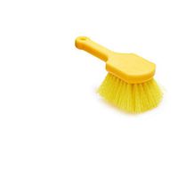 Rubbermaid Commercial Products FG9B2900YEL Short Plastic Handle Utility Brush, Synthetic Fill, Yellow (Pack of 6)