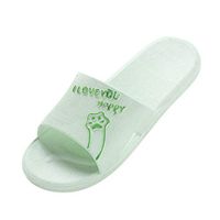 Emimarol Lightweight Women/Men's Slip On Slippers Non-Slip Shower Sandals House Pool Shoes Bathroom Slide Water Shoes Green