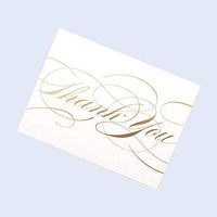 Crane Gold Flourish Thank You Notes 10/10