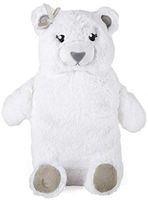 Slumberz 750ml Panda & Polar Bear Hot Water Bottles with Soft Plush Cover, Polar Bear