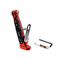 Frames & Fittings Universal Motorcycle Adjustable Kickstand Foot Brace Parking Leg Foot Side Support Stand CNC Aluminium Alloy - (Color: Orange)