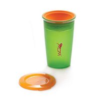 Juicy! Wow Cup, Translucent 360 Sippy Cup with Freshness Lid, Green - 9 oz