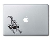 Spiderman Full Body Marvel Superhero Printed Clear Vinyl Decal Sticker Compatible with Apple MacBook Pro Air 11" 12" 13" 15" All Years Laptop Trackpad Keyboard (11", 12" MacBook)